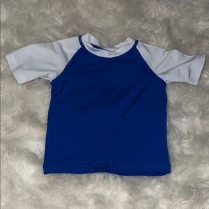Wonder Nation Royal Blue and White Raglan Tee